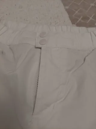 Pantalón de esquí blanco talla m