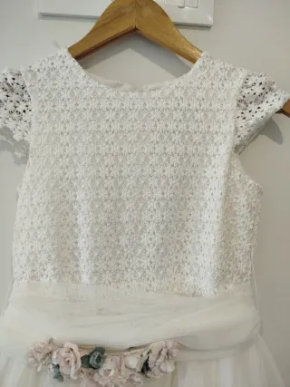 Vestido de comunión niña blanco