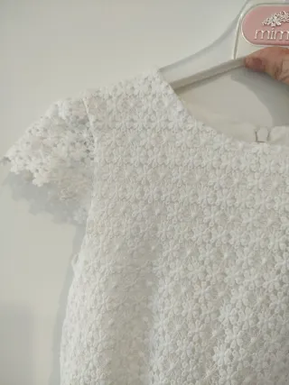 Vestido de comunión niña blanco