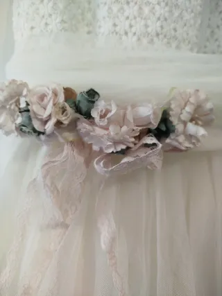 Vestido de comunión niña blanco