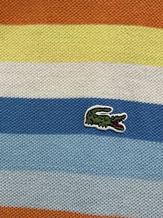 Polo Lacoste Rayas Algodón Multicolor