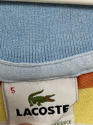 Polo Lacoste Rayas Algodón Multicolor
