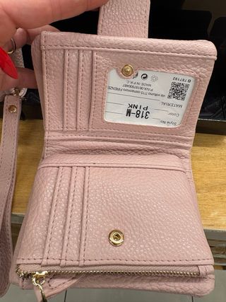 Portafoglio donna rosa