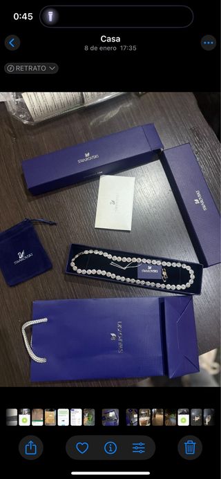 Collar Swarovski Plata