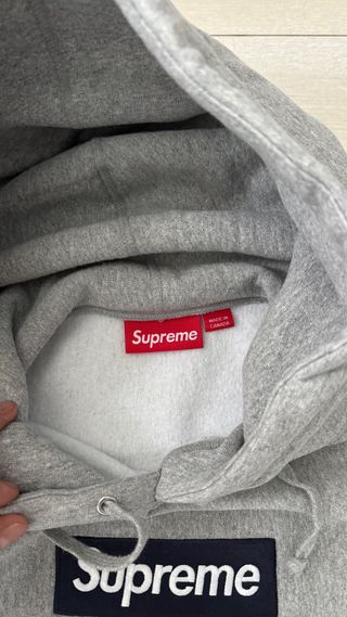 Sudadera Supreme Boxlogo Talla L Gris