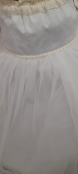 Can Can Fallera Niña Blanco Talla Única