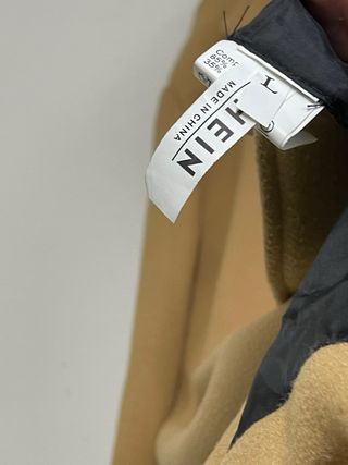 Abrigo paño largo hombre beige camel L 40