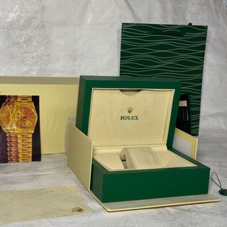 Caja Rolex Beige y Verde