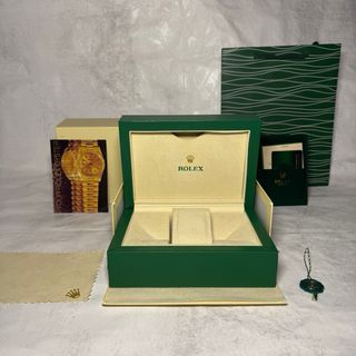 Caja Rolex Beige y Verde