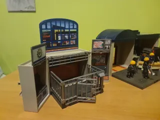 Playmobil Policía Coche Helicóptero