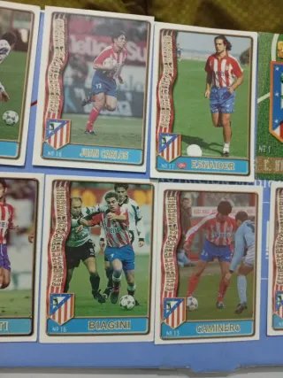 10 Cromos Atlético Madrid Temporada 96/97