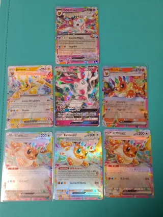 7 Cartas Pokémon Eevee Y Eeveelutions