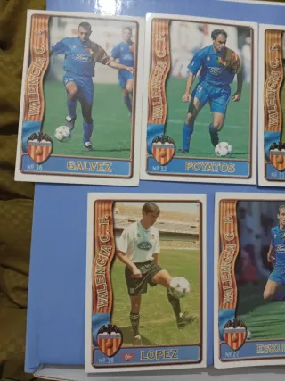 10 Cromos Valencia CF 96-97