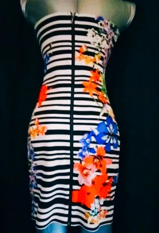 Vestido ajustado estampado floral