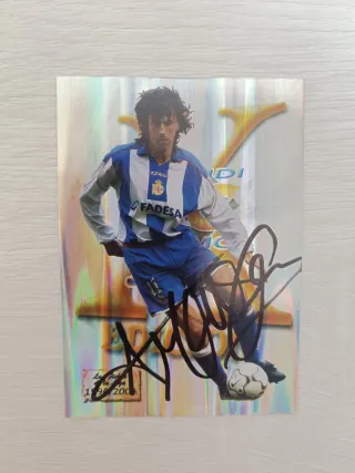 ✍️Cromo firmado Autografo Amavisca, Deportivo Coru