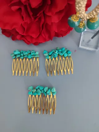 Pack Flamenca:  Flor, Pendientes y Peinecillos