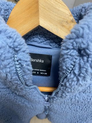 Chaqueta Anorak crop top azul