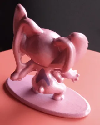 Muñeco Stitch Rosa Metálico