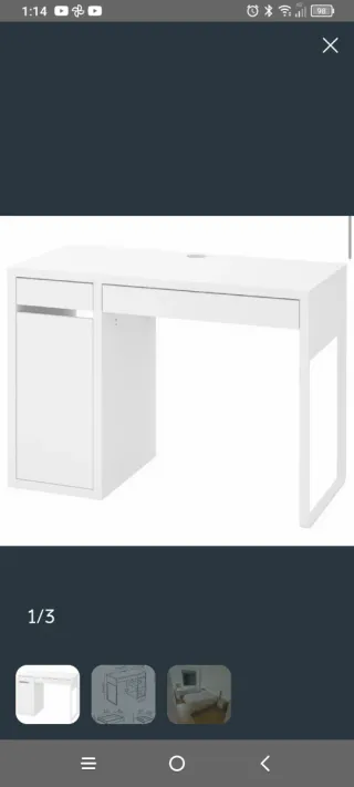 Escritorio Mickey Ikea Blanco