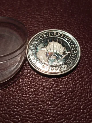 Moneda 1000 Ptas Expo 92 Carlos I