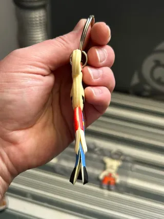 Lote 2 llaveros de PVC con figuras marca Popobe