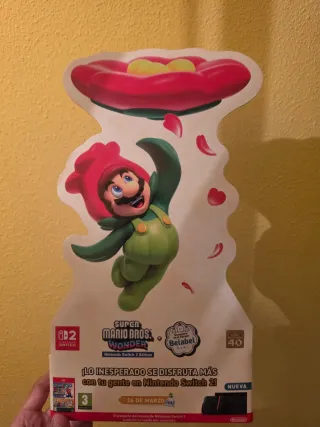 Cartel Promocional Mario Bros Wonder Switch 2