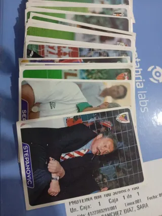 50 cromos fútbol 95-96