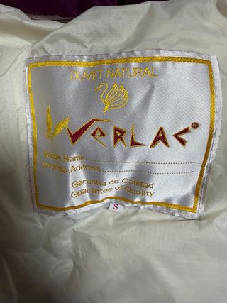 Plumas Verlac Talla S Morado/Blanco