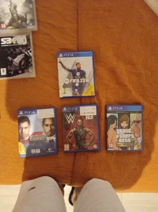 Lote de juegos ps3 ps4 más mando