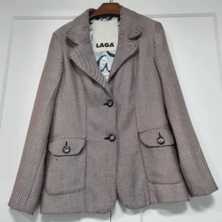 Blazer Laga Beige y Marrón