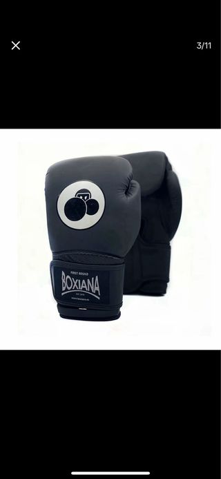 Guantes Boxeo Negro Mate BOXIANA