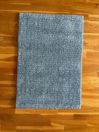Alfombra Ikea Langsted 60x90 cm Azul/Gris NUEVA