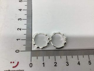 argollas plata 925mm