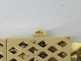 collar oro 18k con piedra 22cm