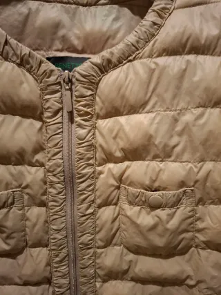 Piumino Benetton beige tg S/40