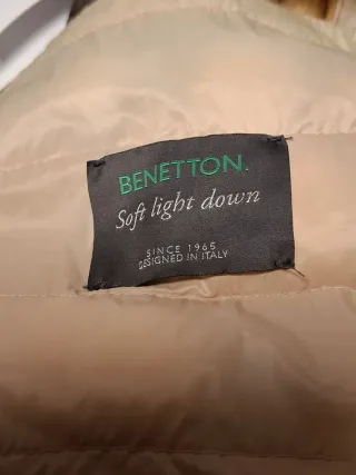 Piumino Benetton beige tg S/40