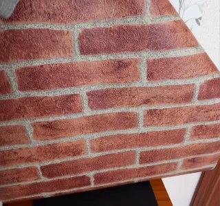 Papel pintado ladrillo rojo 2 rollos