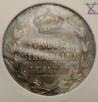Alfonso XII 1875 MEDALLA con corona y laureles