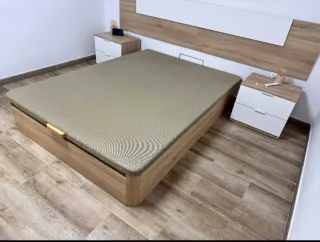 Canapé de madera matrimonio individual