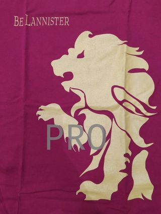 Camiseta Be Lannister. Juego de Tronos (Chico / Chica, Roja / Negra) - Talla: L, Color: Negro, Genero: Chico