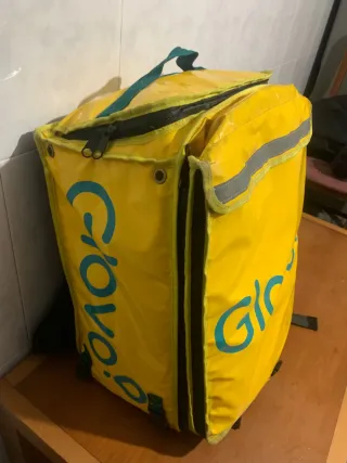 Mochila Glovo Reparto Amarilla