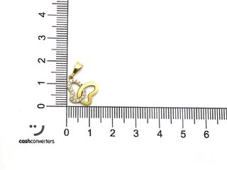 colgante oro 18k con piedra con circonita