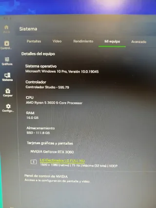 PC Gaming RTX 3060 12GB / Ryzen 5 3600X