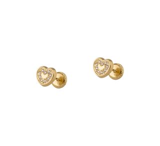 pendientes oro 18k con piedra