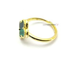 anillo plata 925mm con piedra con malaquita,nacar,onix