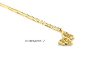 gargantilla oro 18k con circonita 22cm