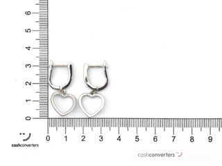 pendientes plata 925mm con piedra con circonita