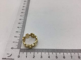 anillo oro 18k con piedra con circonita