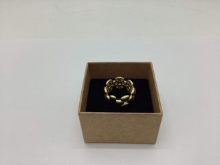 anillo oro 18k con piedra con circonita