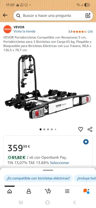 Porta bicicletas VEVOR